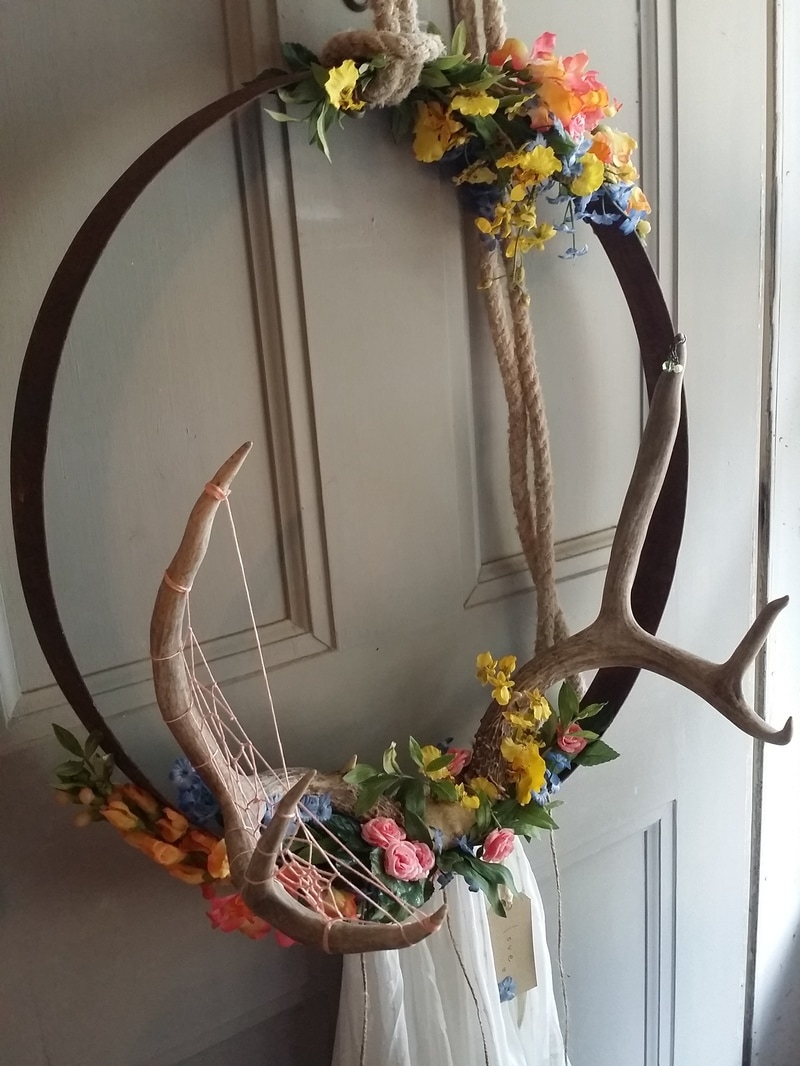 Dreamcatcher with antlers
